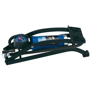 Draper Single Cylinder Foot Pump With Pressure Gauge Dial & 450mm Hose Tyre Car - Picture 1 of 5