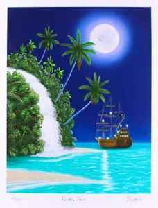 Dan Mackin - "Pirates Cove" Signed Limited Edition 19x25 Fine Art Giclee signed - Picture 1 of 1