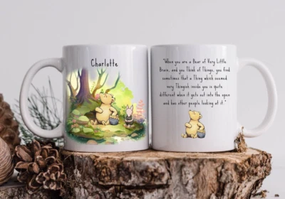 Personalised Winnie the Pooh Mug with Quote - Image 1 of 4