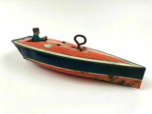 vintage metal toy boats