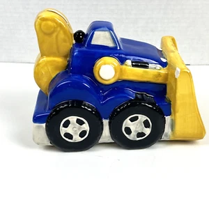 Toy Bulldozer Ceramic Piggy Bank For Kids 7"L x 4"H x 5"D - Picture 1 of 9