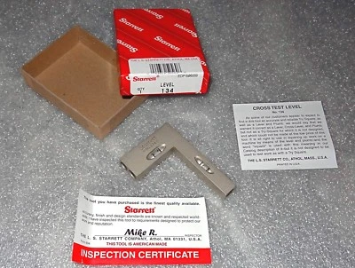 STARRETT CROSS TEST LEVEL / POCKET SIZE - MADE IN USA - Image 1 of 4