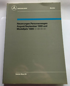 Werkstatthandbuch Mercedes Benz Neuerungen 1988, MJ 1989, W124 W126 W201