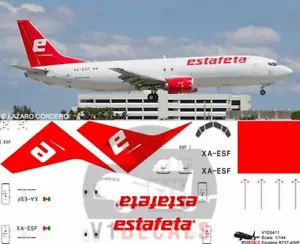 V1 Decals Boeing 737-400 Estafeta for 1/144 Minicraft Model Airplane Kit V1D0411 - Bild 1 von 8