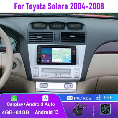 7" 4+64GB For Toyota Solara 2004-2008 Car Radio Carplay Android Auto Head Unit - Image 1 of 4