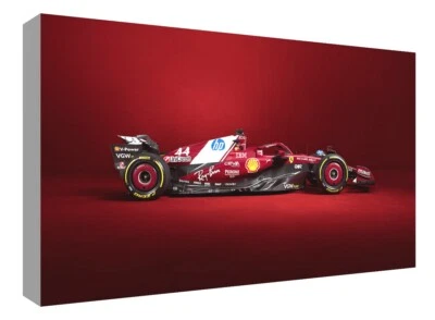 F1  Ferrari SF-25 sides  canvas wall art Wood Framed Ready to Hang small XXL - Image 1 of 3