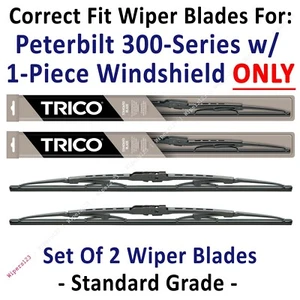 Paquete de 2 escobillas limpiaparabrisas estándar - se adapta a 2011+ Peterbilt 330/335 - 30160x2 - Imagen 1 de 1