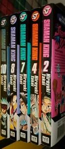 Manga - 5 Stück - Shaman King - Englisch - Vol. 2,4,7,8,10 - gebraucht - - Bild 1 von 12
