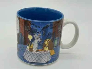 Vintage Disney Lady and The Tramp Coffee Mug Spaghetti 1990s - Picture 1 of 6