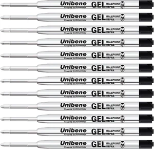 Gel Ink Ballpoint Refills 12 Pack, 0.7Mm Medium Point - Black - Picture 1 of 12