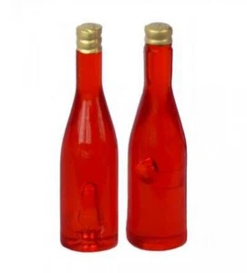 Muñeca miniatura - Rojo claro 0,75L botella de vino sin etiqueta - Imagen 1 de 1