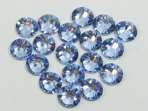 40ss LT. SAPPHIRE FLATBACK European Rhinestones 12pcs. - Picture 1 of 1