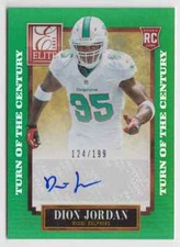 2013 Panini Elite Turn Of The Century Dion Jordan Rookie Auto 124/199 Dolphins