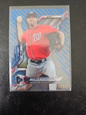 2018 Topps High Tek BLUE Max Scherzer #'d /150 Washington Nationals #HT-MS Mint - Image 1 of 2