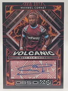 🔥22-23 Panini Obsidian Maxwel Cornet 12/25 Auto Volcanic Electric Etch Red🔥 - Bild 1 von 3