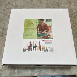Magic Cabin Beeswax Candle Rolling Kit 12 Square +Wicks Holiday Brights USA - Picture 1 of 6