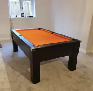 New Coyote Matt Black Square Leg Slate Pool Table 6ft Or 7ft |*HomePoolTables* - Picture 1 of 11