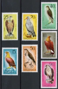 ALBANIA BIRDS OF PREY/EAGLE/VULTURE/SPARROWHAWK/KESTREL 1966 SC998-1004 MNH T754 - Picture 1 of 1