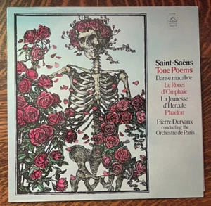 12"LP~PIERRE DERVAUX/ORCHESTRA DE PARIS~73~SAINT-SAENS~GRATEFUL DEAD ART - Imagen 1 de 9