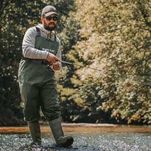 Bootfoot Chest Waders - Waterproof Nylon/PVC for Duck Hunting & Agriculture - Picture 1 of 18