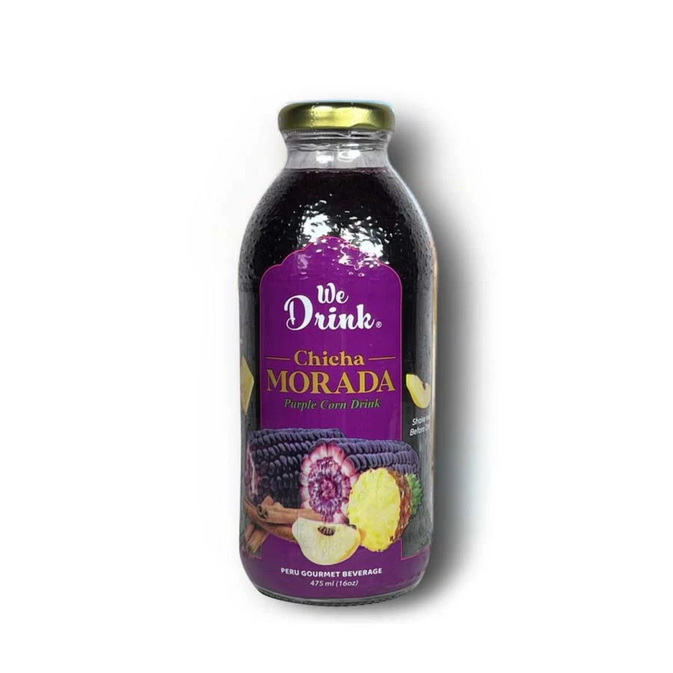 Bebemos Chicha Morada Bebida Peruana Jugo de Maíz Púrpura - Paquete de 12 - 16 Fl.oz. Foto 1 de 1
