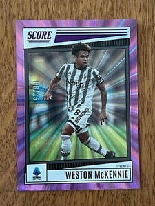 Weston McKennie Juventus Score Series A 2022-23 Purple Lasers Parallel /15