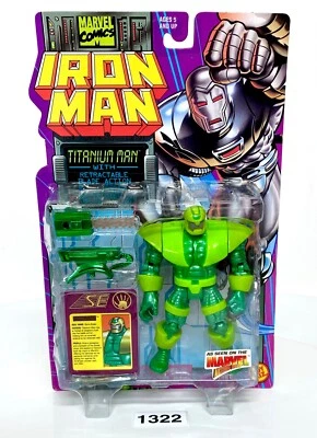 Iron Man Aventura Animada Titanium Man Marvel ToyBiz 1995 Foto 1 de 4