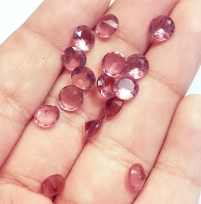 Smoky Quartz Topaz Round Cut 9.35 Ct/ 15 Pcs Lot Loose Gemstone With Free Gift - Image 1 of 4