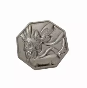 Nintendo Pokemon Sylveon Color Plata Metal Medalla Moneda Japón - Imagen 1 de 5
