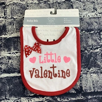 Dia dos Namorados "Little Valentine" CORAÇÕES Bow glitter dentição babador bebê - Imagem 1 de 4