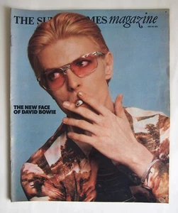 DAVID BOWIE / THE NEW FACE OF DAVID BOWIE / SUNDAY TIMES MAGAZINE JULY 20th 1975 - Picture 1 of 2