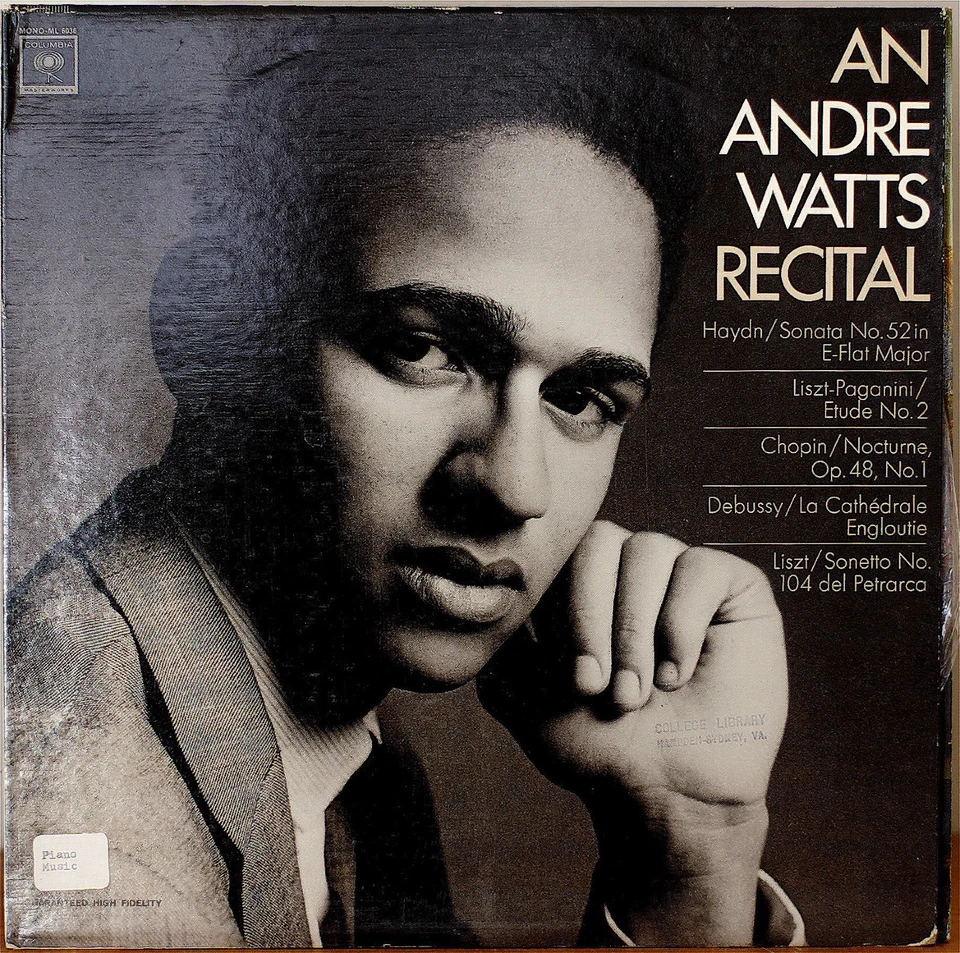 AN ANDRE WATTS RECITAL-M1981LP MONO HAYDN/LISZT/CHOPIN/DEBUSSY GRAY "2-EYE" LBL - Image 1 of 1