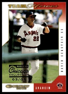 2003 Donruss Team Heroes Chicago Collection David Eckstein 3/5 #12 - Picture 1 of 2