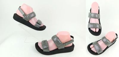 NEW! Abeo Women’s Peyton Paseo Platform Sandal Pewter Sz 7 Neutral - Image 1 of 4