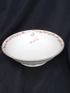 HAVILAND LIMOGES THE AMSTEL ROUND PEDESTAL BOWL PINK ROSE GARLAND - Photo 1/10