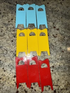 BOYE Plastic Bobbins 9 LOT RED & YELLOW - Picture 1 of 7