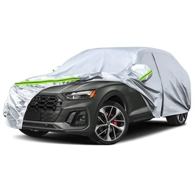 For Audi Q5 2009-2025 Waterproof Car Cover 6 Layers All Weather with Zipper Door Foto 1 de 4