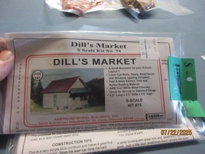 Kit láser American Model Builders #75 Dill’s Market escala S NUEVO EN PAQUETE - Imagen 1 de 1