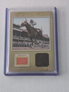 2012 Panini Golden Age Secretariat #20 Relic Card Saddle - Bild 1 von 2
