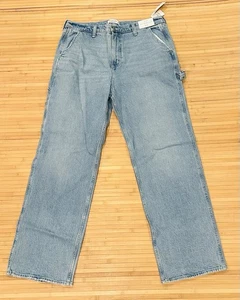 Nuevo con etiquetas Jean de carpintero de tiro alto relajado años 90’s Abercrombie Fitch para mujer 16 33 L 🔥 - Imagen 1 de 6