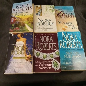 Nora Roberts Romance Novel Lot 6 Books Paperback MacGregor Brides Calhoun Women - Bild 1 von 9