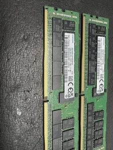Samsung K0FA00012019D40A26 64GB 32GBx2 64GB PC4- DDR4-2933Y 2RX4 ECC RAM Memory - Picture 1 of 5