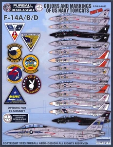 Furball Decals 1/48 GRUMMAN F-14A/B/D TOMCAT Colors & Markings U.S. Navy #13 - Picture 1 of 8