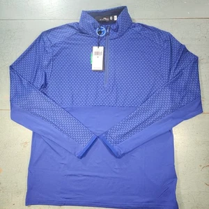 RLX Ralph Lauren Men Royal Blue Classic Fit Stretch Jersey Pullover Size M NWT - Picture 1 of 9