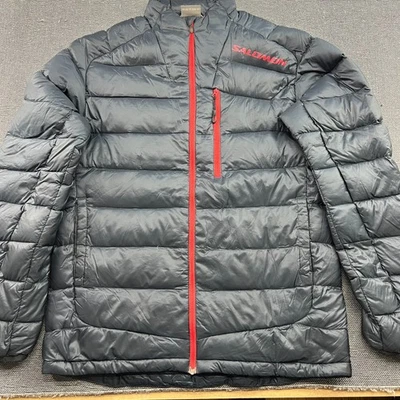 Chaqueta de plumón Salomon Minim Pertex para hombre gris medio cremallera completa acolchada Foto 1 de 4