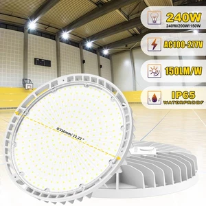 Commercial UFO LED High Bay Light 240W 5000K [1000W MH/HPS Equiv.] 36000lm IP65 - Picture 1 of 13
