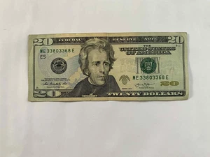 USA Real Money $20 paper money TWENTY DOLLARS Serial # ME 33803368 E  Note 2013 - Picture 1 of 3