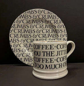 Emma Bridgewater 'Toast & Marmalade' Range - Tea Plate & Coffee Cup - Picture 1 of 12