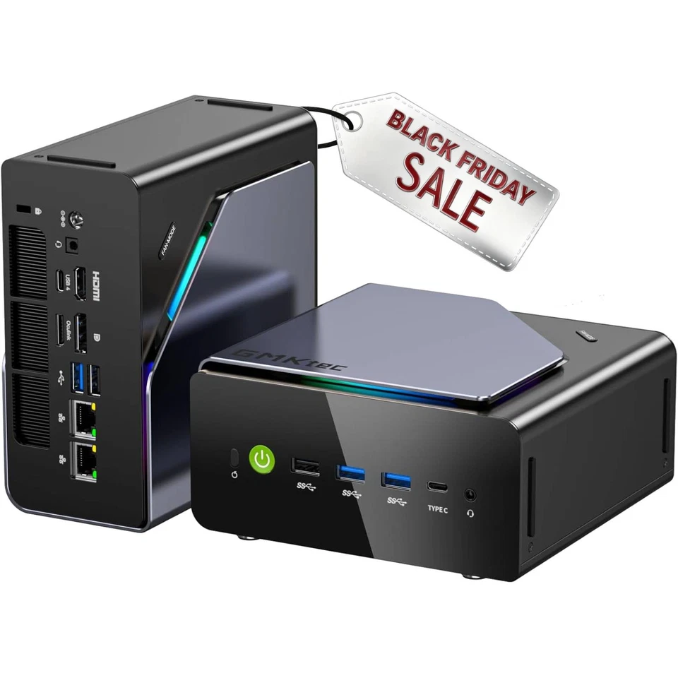 GMKtec Gaming Mini PC AMD Ryzen 7 Radeon 780M 32GB RAM 1TB SSD 4K 8K Estación de Trabajo Foto 1 de 1