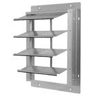 Dayton 2C518 Aluminum Wall Backdraft Dampr For 12 In Fan, Single Panel, 15 In